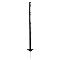 10x GIGANT Kunststoffpfahl - 105 cm, 10 Ösen (schwarz)