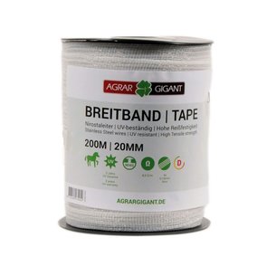 200 m/20 mm GIGANT Band Basic (weiß)