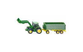 Siku Traktor John Deere mit Frontlader & Anhänger 1:87