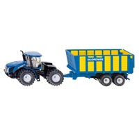 Siku Traktor New Holland T9.560 mit Silagewagen 1:50