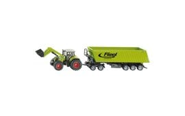 Siku Traktor Claas mit Frontlader+ Dolly & Muldenkipper 1:50