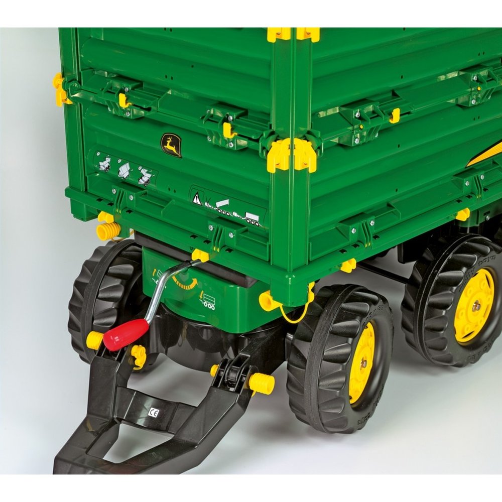Rolly Toys Tractor/rollyJunior tractor John Deere (met lader en bagger, voor kinderen vanaf 3 jaar, fluisterloopbanden) 811076