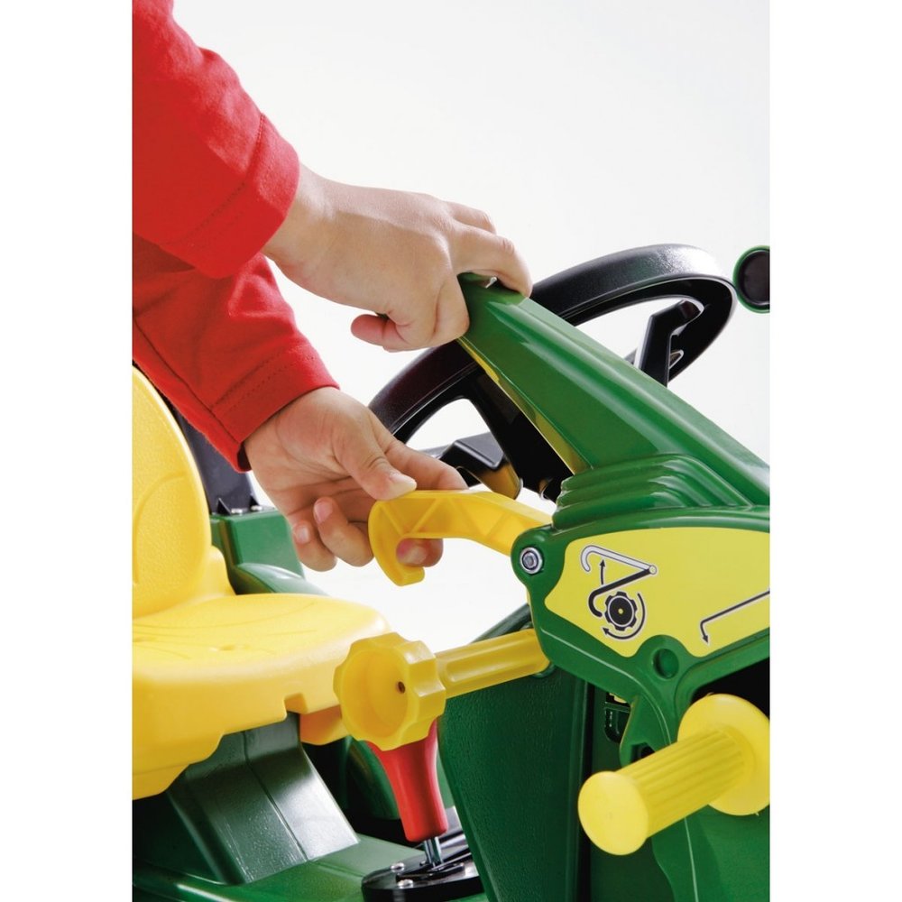 Rolly Toys RollyFarmtrac Premium Fendt Vario 939 - Tractor de Pedales con Carga Frontal RollyTrac (vehículo a Pedales para niños a Partir de 3 años, con neumáticos silenciosos), Color Verde y Gris