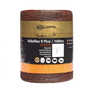 1000 m Gallagher Vidoflex 9 TurboLine Plus Weidezaunlitze (terra)