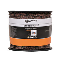 200 m Gallagher Weidezaunseil EconomyLine Cord (terra)