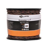 200 m Gallagher Weidezaunseil EconomyLine Cord (terra)