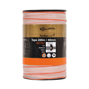 200 m/40 mm Gallagher Band TurboLine (weiß)