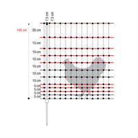 Hühnerzaun/Geflügelnetz 105 cm/50 m - Einzelspitze