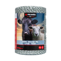 Pulsara Weidezaunlitze Pro (weiß) - 1000 m