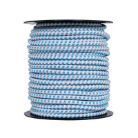 Pulsara Elastisches Seil/Cord (Bungee) weiß/blau - 50 m/7,8 mm