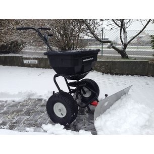 PowerPac Salz- und Düngestreuer mit Schneeschild - 60 Liter