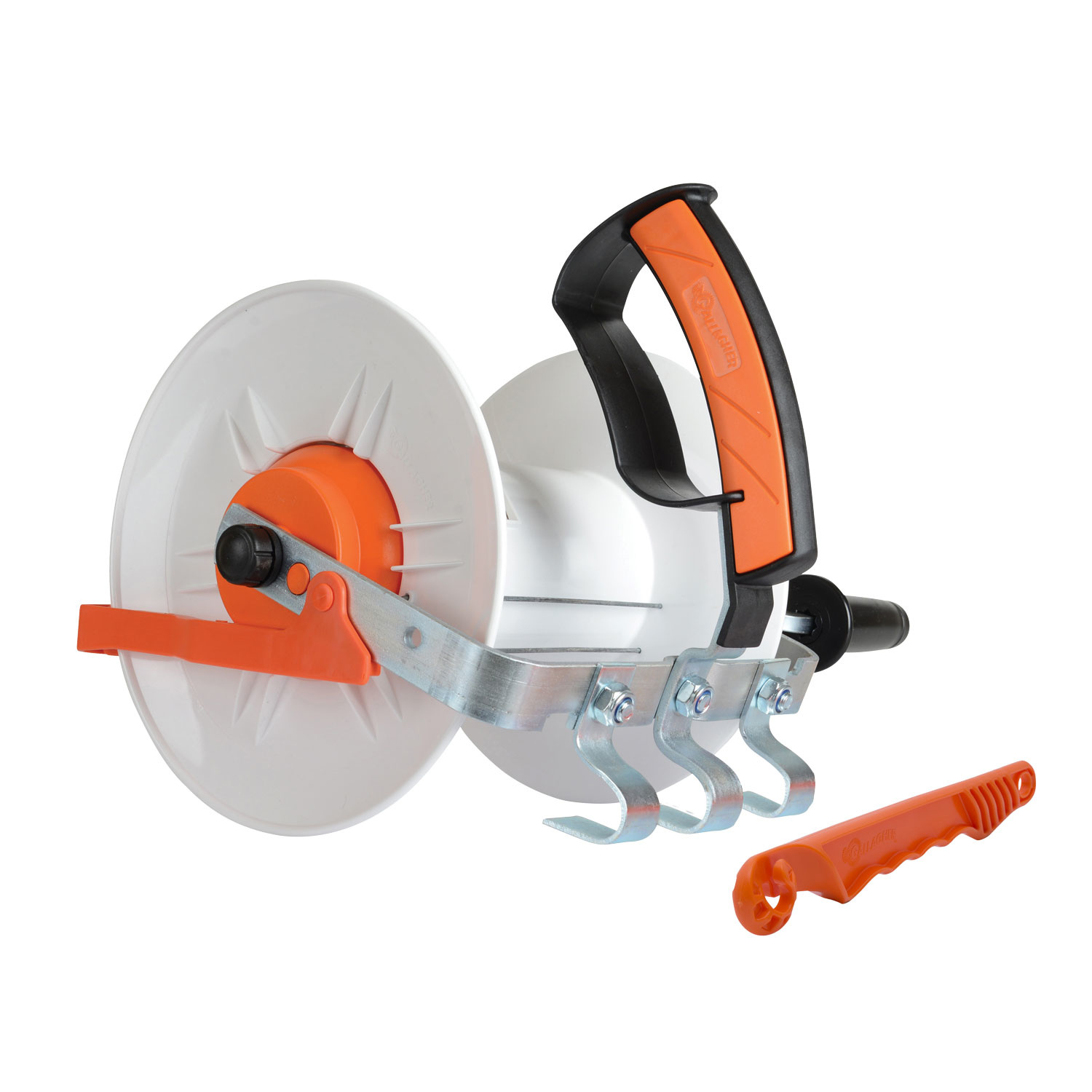 Gallagher Weidezaunhaspel – 200 M, Mit Drehknopf, UV-stabil, Für Litze, Seil & Band