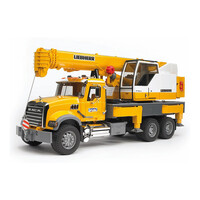 Bruder MACK Granite Liebherr Kran LKW 1:16