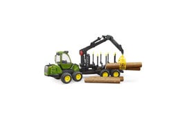 Bruder John Deere 1210E Rückezug und Holzgreifer 1:16