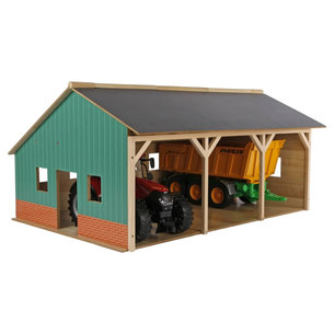 Kids Globe Traktorschuppen 1:16