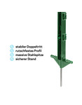 Pulsara 10x Pulsara Kunststoffpfahl - 1,55 m grün