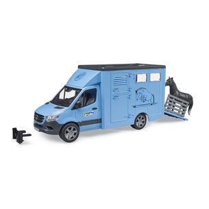 Bruder MB Sprinter Tiertransporter/Pferdetransporter 1:16