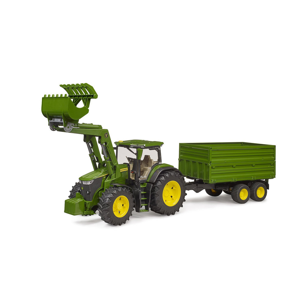 Bruder Traktor John Deere 7R 350 mit Lader und Hänger 1:16 - AgrarGIGANT