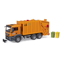 Bruder MAN TGS Müll LKW orange 1:16