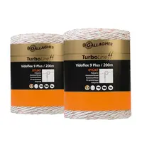 2x 200 m Gallagher Litze Vidoflex 9 TurboLine Plus (weiß)