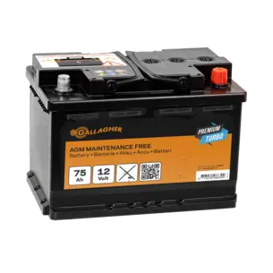 Gallagher Premium Turbo AGM Akku 12V/75Ah
