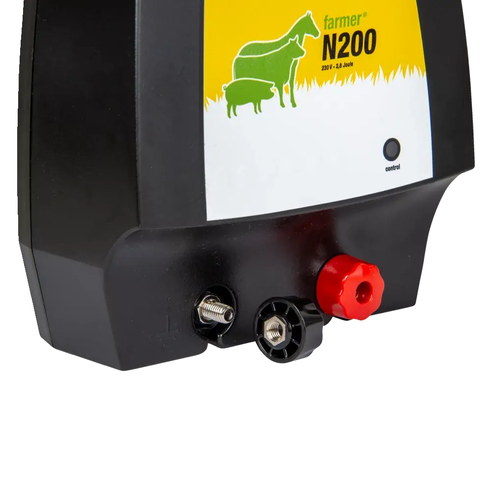Elektrozaun Gegen Waschbären HEFC-04DE 230V Weidezaungerät, 2-Meile 8 Acres 2-In-1 Voss Farming Weidezaungerät