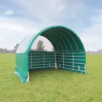 Growi Rundbogen-Weidezelt - 3,6 x 3,6 m (mit Panels - ohne Tor)