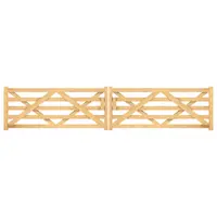 Growi Holz-Doppelweidetor (Holztor) Sussex - 400 x 120 cm