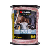 400 m/6 mm Pulsara Weidezaunseil Pro Plus (weiß)