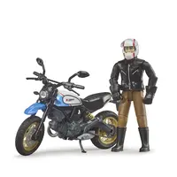 Bruder Motorrad Ducati Desert Sled mit Fahrer 1:16
