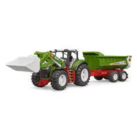Bruder ROADMAX Traktor mit Lader und Kippanhänger 1:16