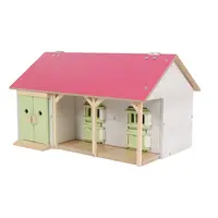 Kids Globe Pferdestall mit zwei Boxen und Lager 1:32