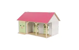 Kids Globe Pferdestall mit zwei Boxen und Lager 1:32