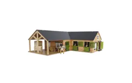 Kids Globe Pferdestall mit drei Boxen und Lagerung 1:24