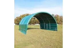 Growi Rundbogen-Weidezelt - 6 x 6 m (mit Panels)
