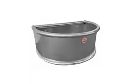 Growi Halbrund-Pferdetrog - Edelstahl