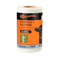 200 m Gallagher Weidezaunlitze Vidoflex 3 (weiß)