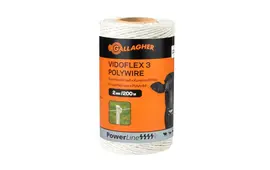 200 m Gallagher Weidezaunlitze Vidoflex 3 (weiß)