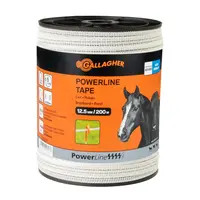 Gallagher Pferdezaun-Breitband PowerLine (weiß) - 200 m/12,5 mm