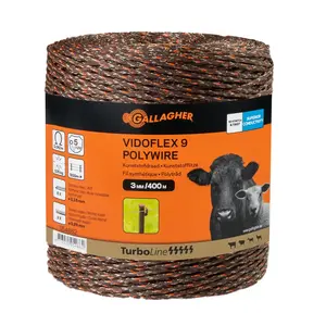 400 m Gallagher Weidezaunlitze Vidoflex 9 (terra)