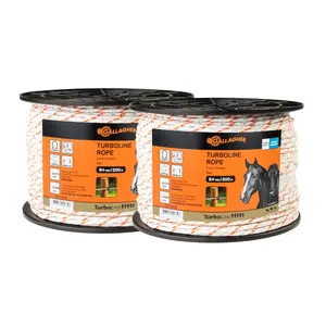 2x 200 m Gallagher Duopack Weidezaunseil TurboLine (weiß)