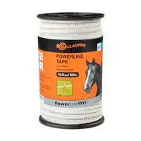 Gallagher Pferdezaun-Breitband PowerLine (weiß) - 100 m/12,5 mm