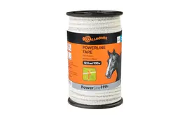 Gallagher Pferdezaun-Breitband PowerLine (weiß) - 100 m/12,5 mm