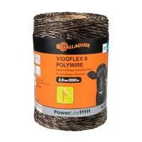 200 m Gallagher Weidezaunlitze Vidoflex 6 (terra)