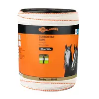 Gallagher Pferdezaun-Breitband TurboStar (weiß) - 100 m/40 mm