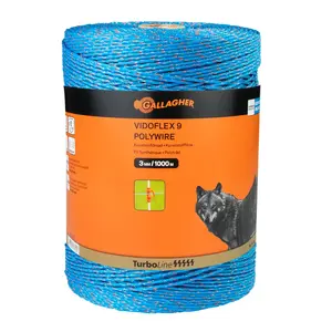 1000 m Gallagher Weidezaunlitze Vidoflex 9 (blau)