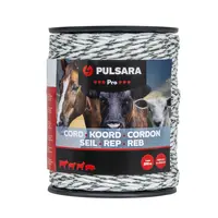 200 m/6 mm Pulsara Weidezaunseil Pro (weiß)