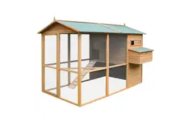 Hühnerstall Oslo mit Freigehege und hochwertiger Ausstattung