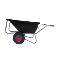 Growi Schubkarre Compact Big Ben - 180 l - 2-rädrig - schwarz