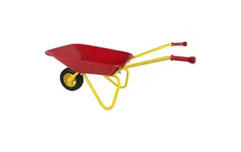 Metallschubkarre/Kinderschubkarre - rot/gelb